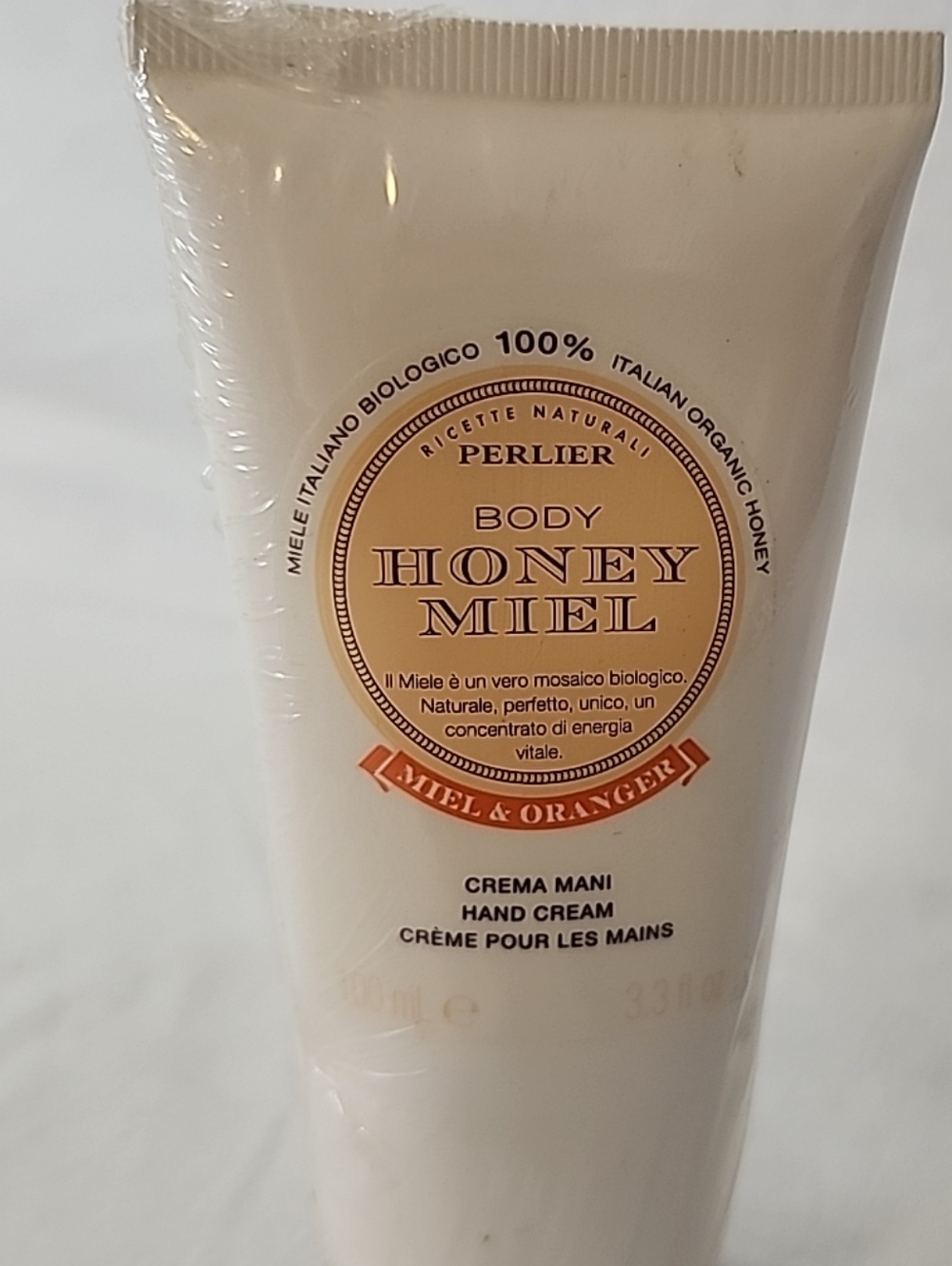 Perlier Body Honey Miel 100% Organic Hand Cream  3.3 oz Sealed Made in Italy NEW